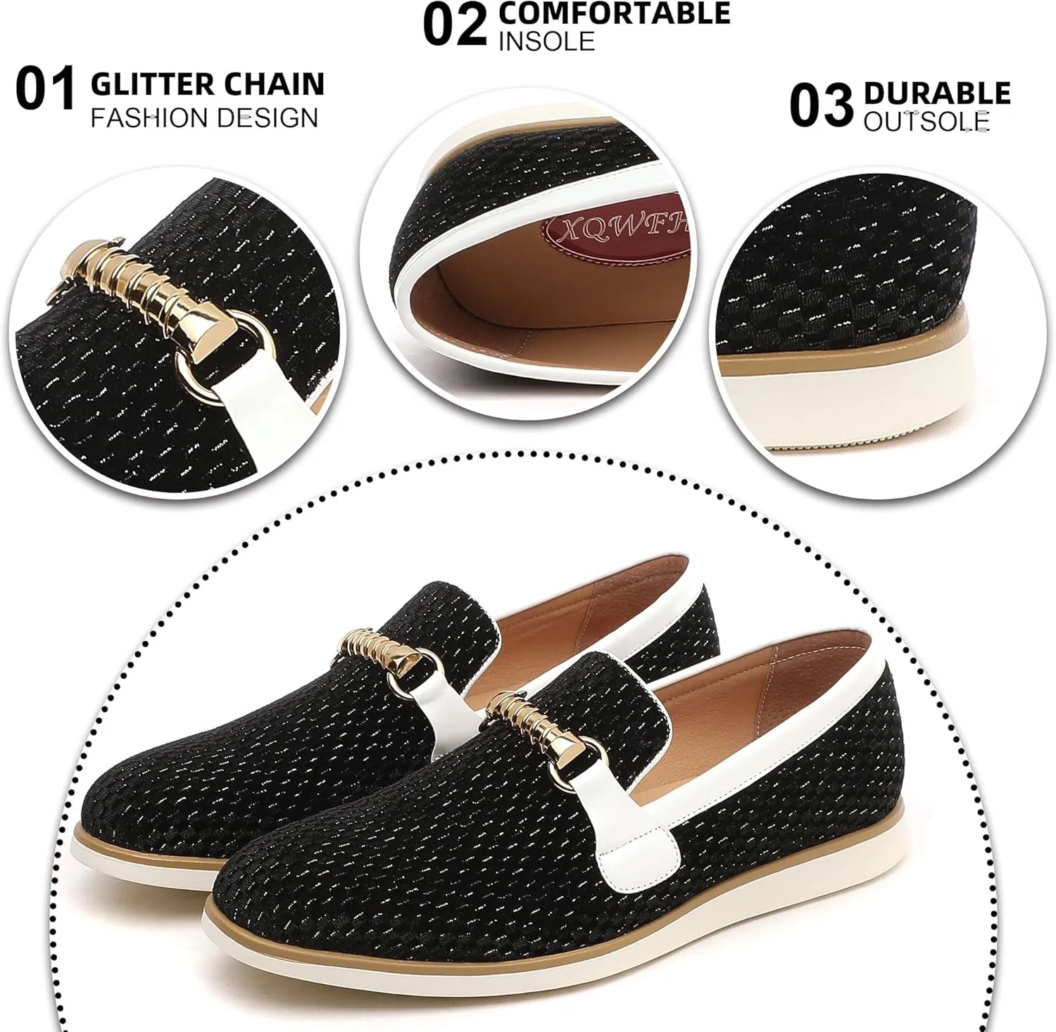 Men's Casual Loafers & Slip On Shoes Daily Commuting Comfortable Canvas Shoes Lightweight Non-Slip Walking Penny Shoes for Men