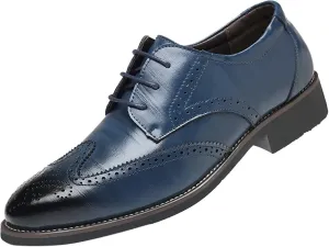 Men's Dress Shoes Size 14 Extra Wide Classical Style Men's Breathable Hollow Business Casual Pointed Loafer Dress Shoes