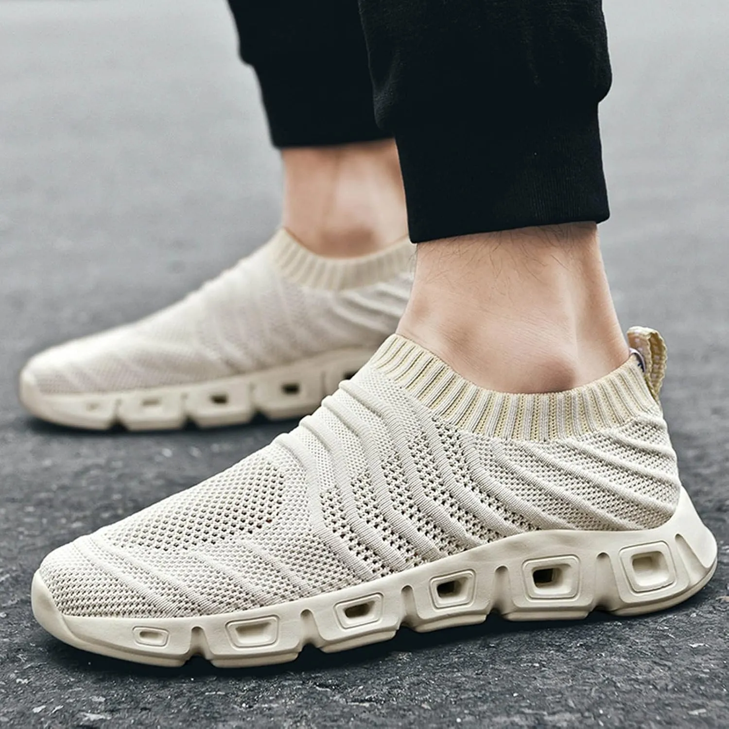Mens Loafers & Slip-Ons Men Sports Shoes Spring and Summer Fashionable New Pattern Sneaker Storage for Men Size 12