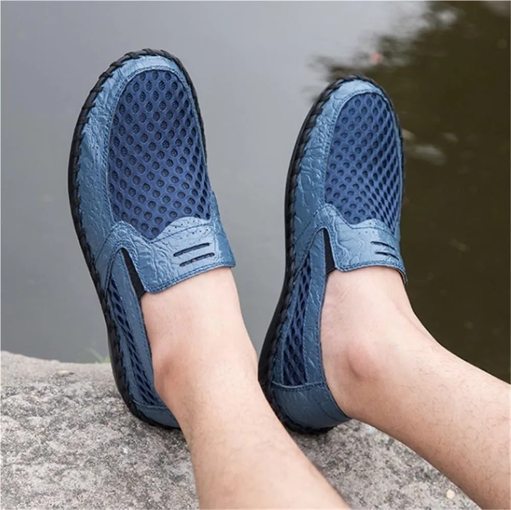 Men's Loafers Round Toe Breathable Loafer Shoes Lightweight Resistant Comfortable Fashion Slip On