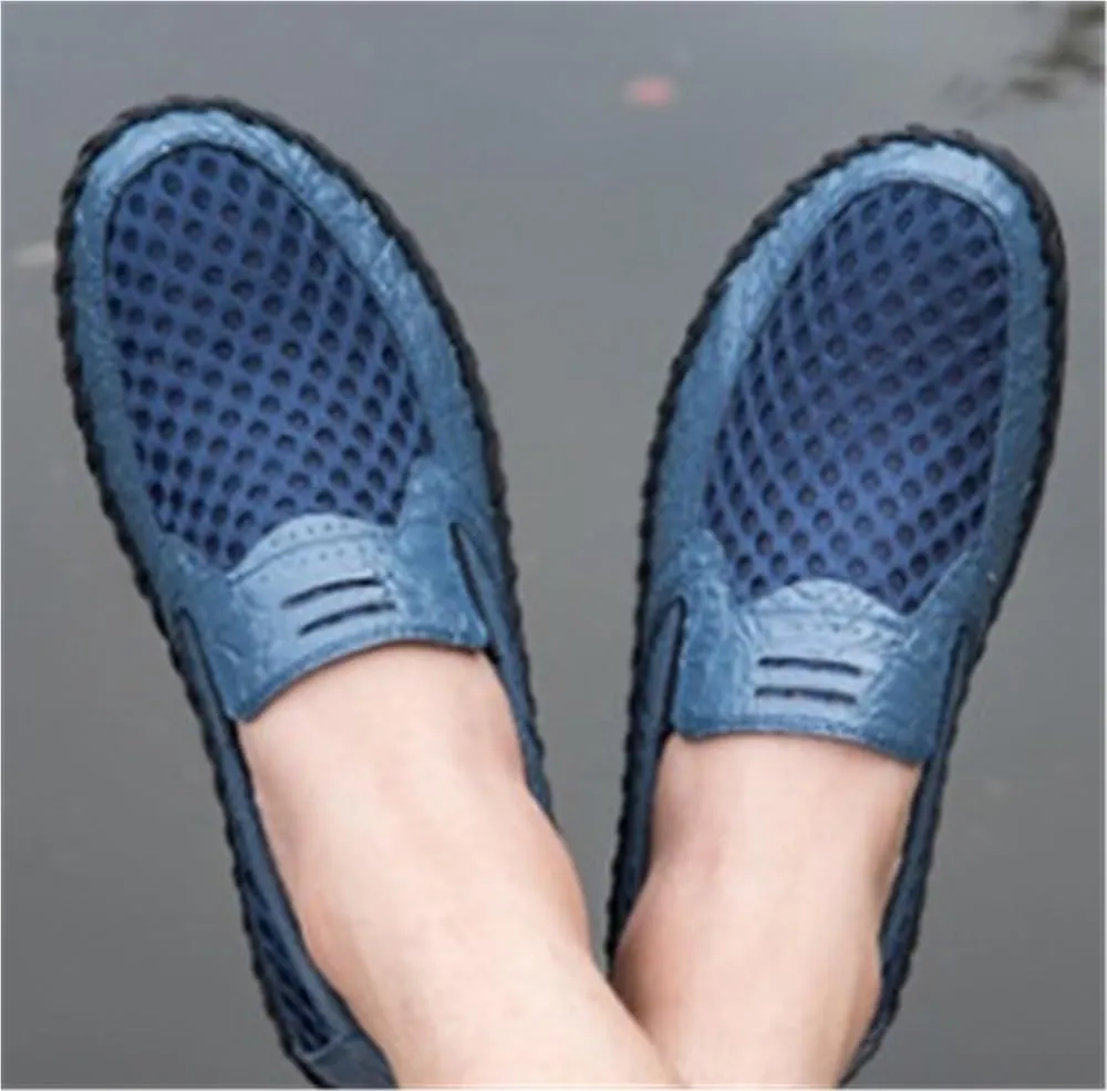 Men's Loafers Round Toe Breathable Loafer Shoes Lightweight Resistant Comfortable Fashion Slip On