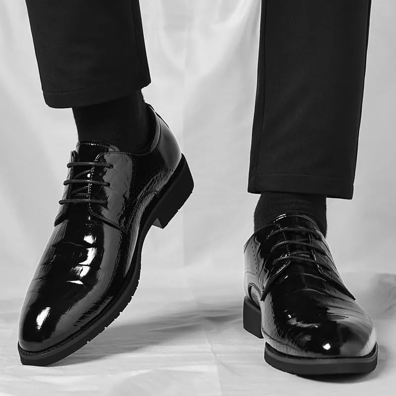 Mens Loafers Sport Non-Slip Fashion Pointed Toe Slip-on Oxford Business Wingtip Lace Up Dress Shoes
