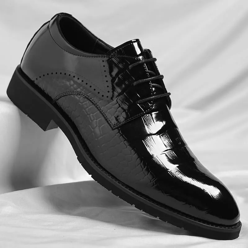 Mens Loafers Sport Non-Slip Fashion Pointed Toe Slip-on Oxford Business Wingtip Lace Up Dress Shoes