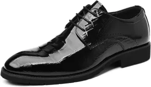 Mens Loafers Sport Non-Slip Fashion Pointed Toe Slip-on Oxford Business Wingtip Lace Up Dress Shoes