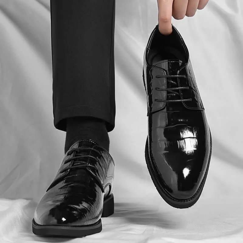 Mens Loafers Sport Non-Slip Fashion Pointed Toe Slip-on Oxford Business Wingtip Lace Up Dress Shoes