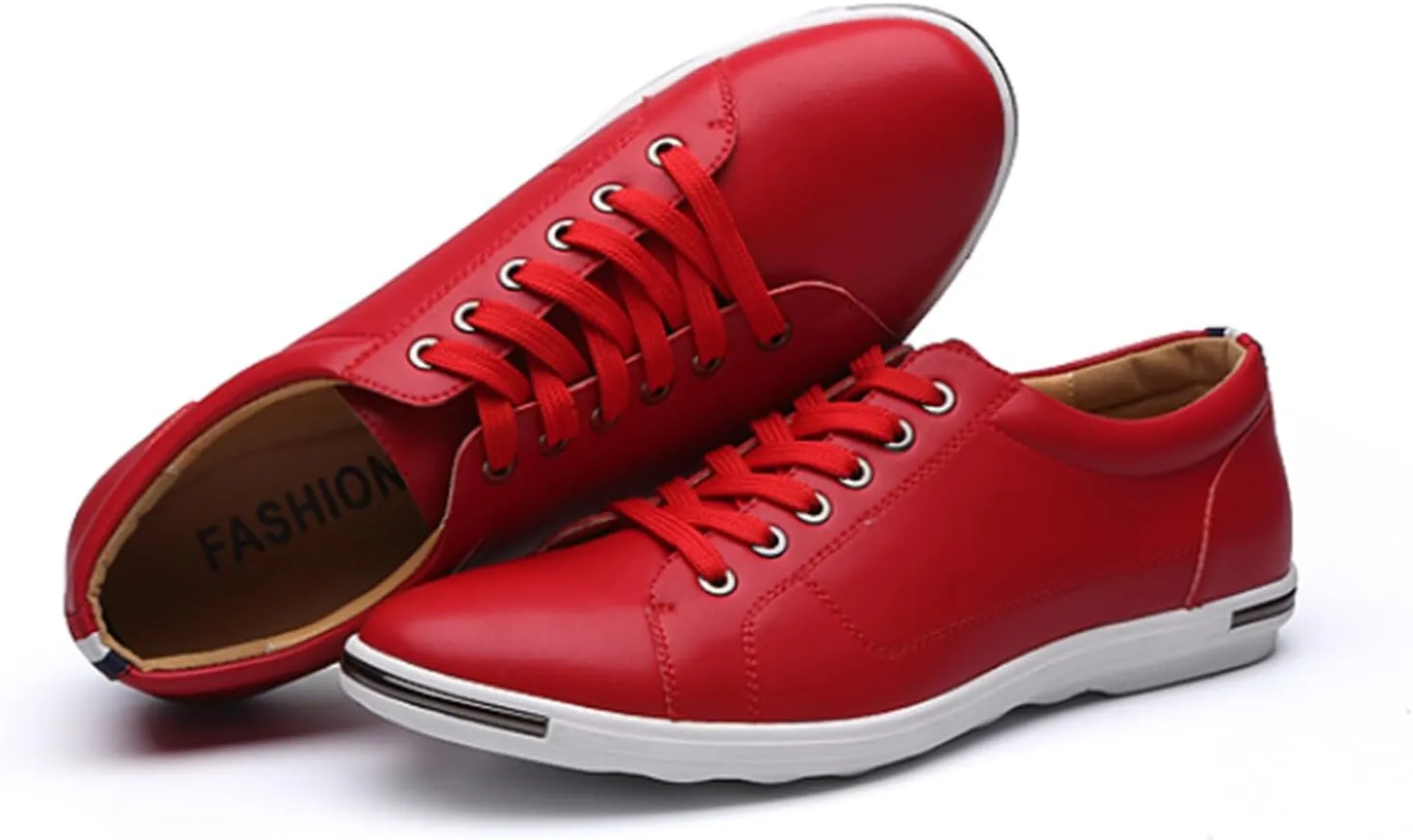 Men's Low Top Oxford Shoes Lace-Up Comfort Walking Casual Driving Shoes Fashion Flat Sneakers Round Toe Business Dress Shoes