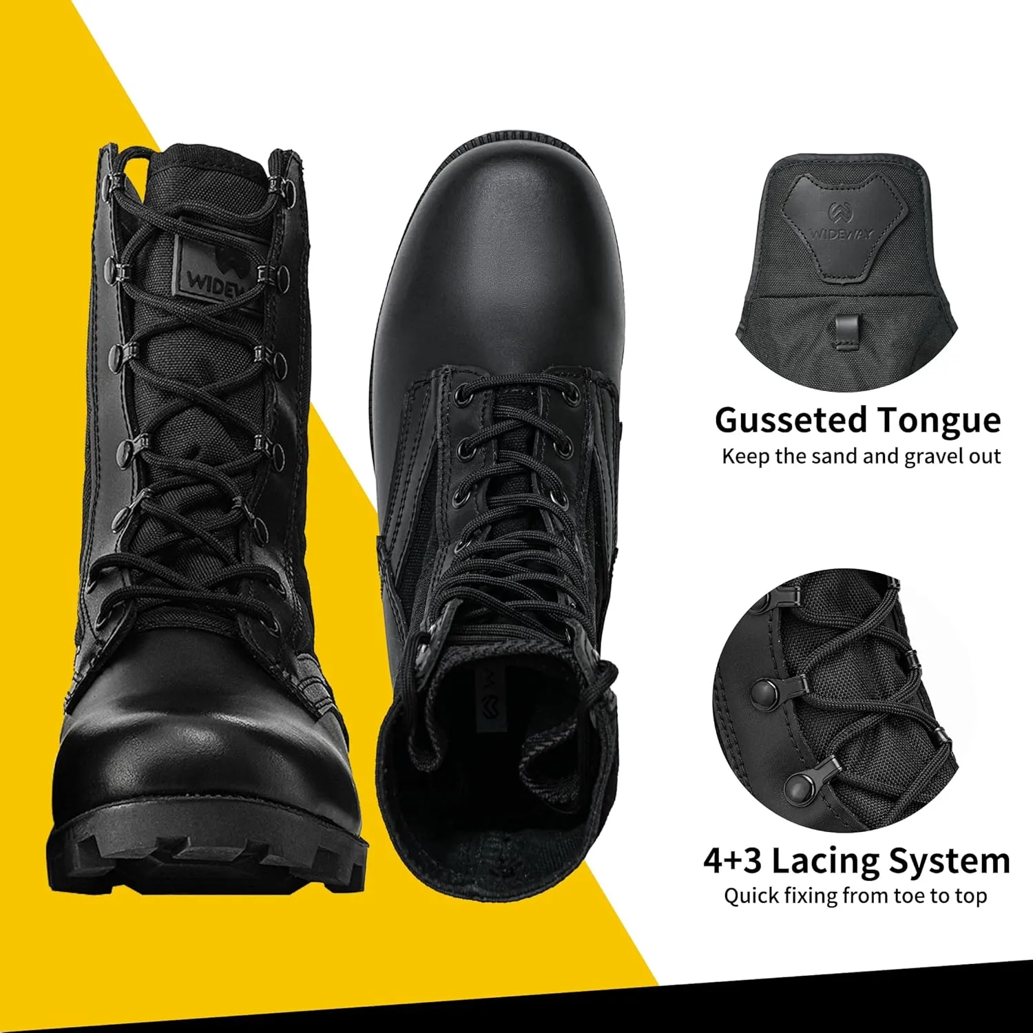 Men's Military Jungle Combat Boots 8 Inch Lightweight Motorcycle Tactical Boot Police Army Botas