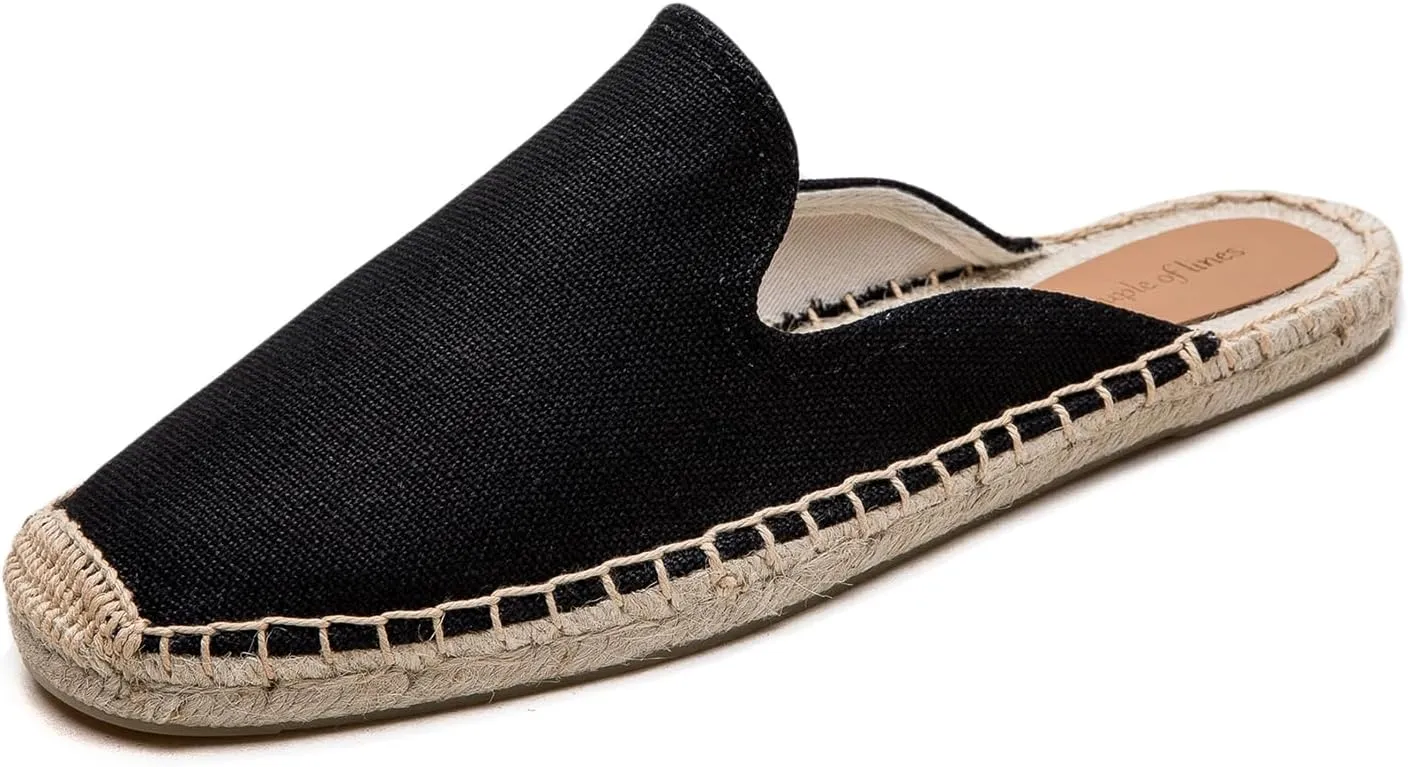 Men's Mule Espadrilles Shoes - Fashion Espadrilles for Men Comfort Breathable Espadrille Flats Suitable for Both Outdoor and Indoor