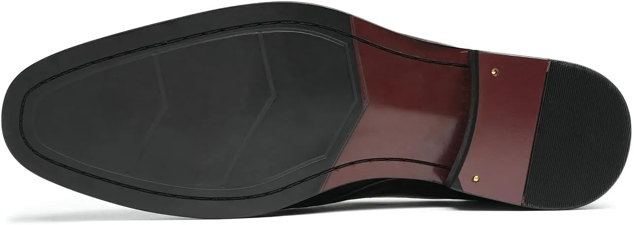 Men’s Peeny Loafers Slip-On Dress Shoes – First Layer Cowhide Leather Upper, Genuine Leather Insole, Breathable for Business Formal & Wedding