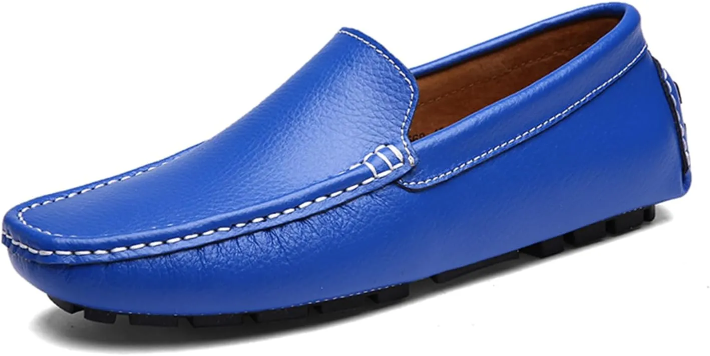Men's Penny Loafers Moccasin Driving Shoes Slip On Flats Boat Shoes