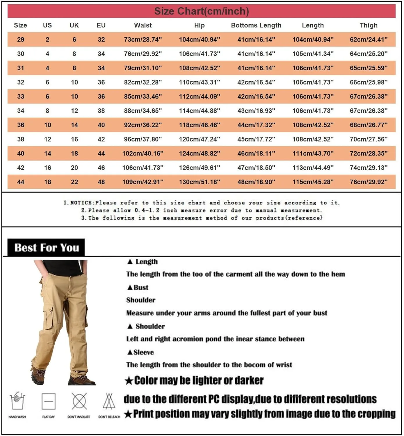 Mens Resort Wear 2025 Comfortable Tactical Cargo Hiking Pants Multi Pockets Relaxed Fit Stretch Quick Dry Work Trousers