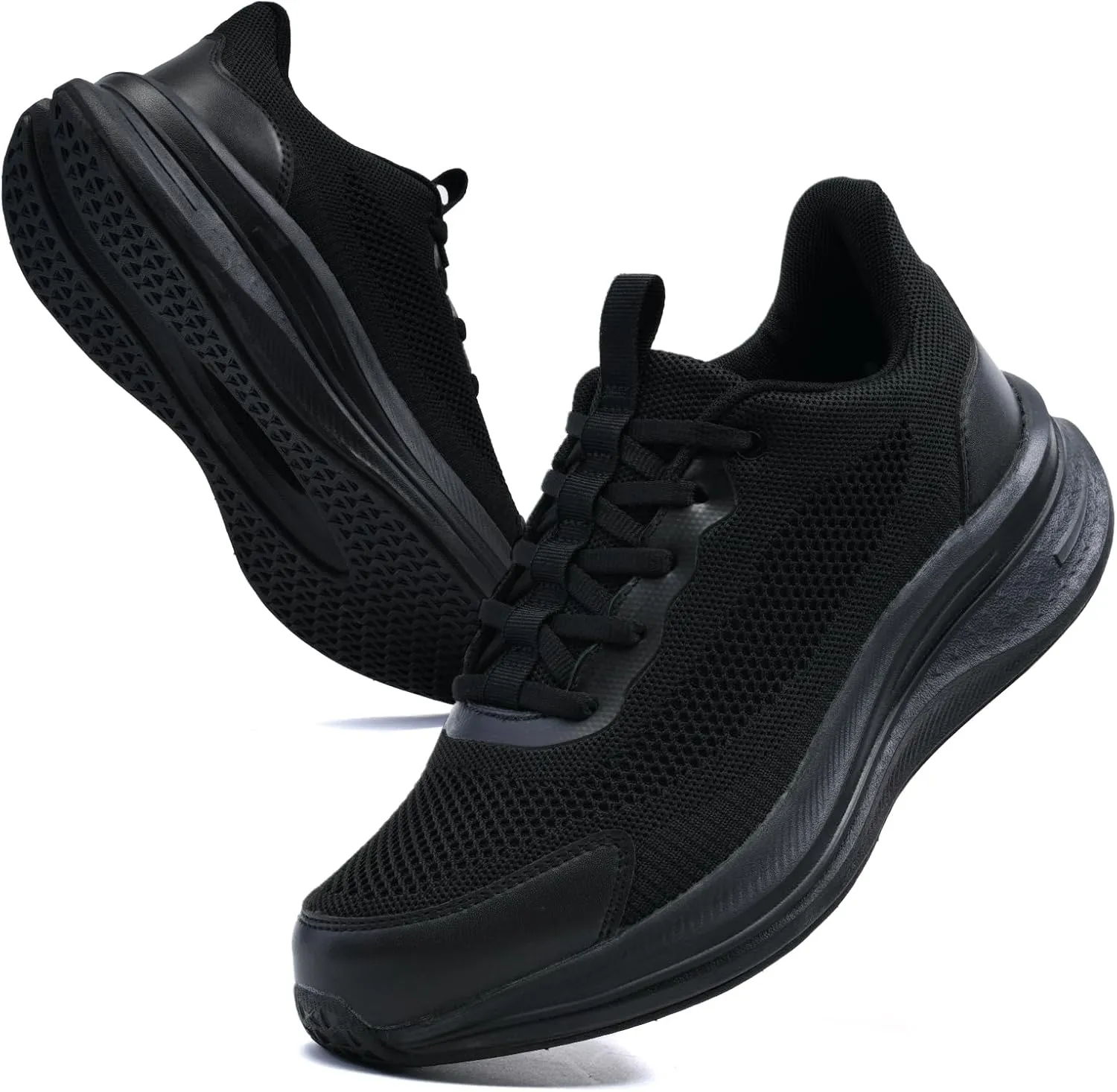 Men's Slip On Walking Shoes Comfortable Tennis Breathable Mesh Work Shoes Athletic Gym Non Slip Running Workout Training Fashion Sneakers