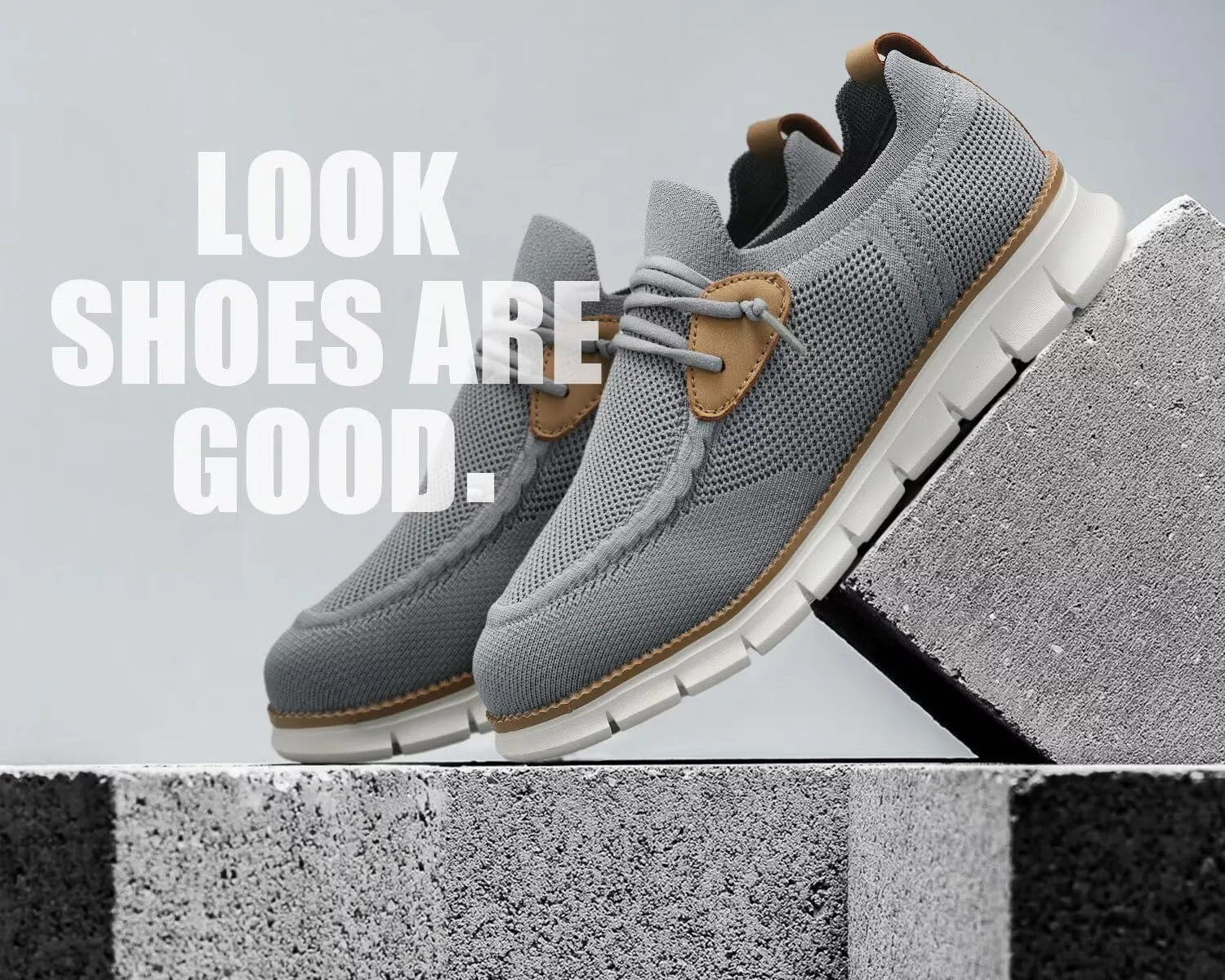 Men's Walking Boat Shoes Slip On Casual Loafers Non Slip Comfortable Lightweight Work Driving Shoes