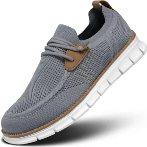 Men's Walking Boat Shoes Slip On Casual Loafers Non Slip Comfortable Lightweight Work Driving Shoes