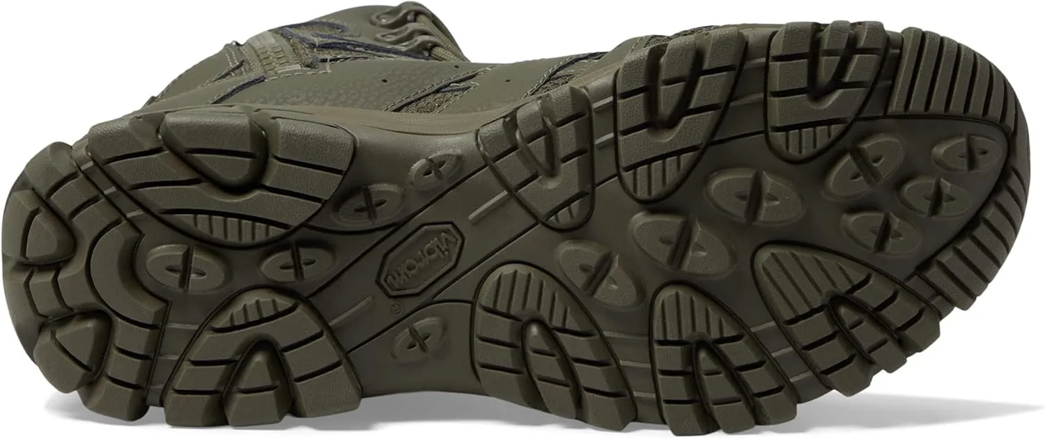 Merrell Men’s Moab 3 8” Zip Tactical Waterproof Boots, Durable & Comfortable Coated Leather Combat Hiking Shoes