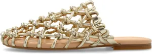 Mesh Ballet Flats for Women Slip on Woven Sandal Slides Closed Toe Mesh Mules Summer Beach Slippers
