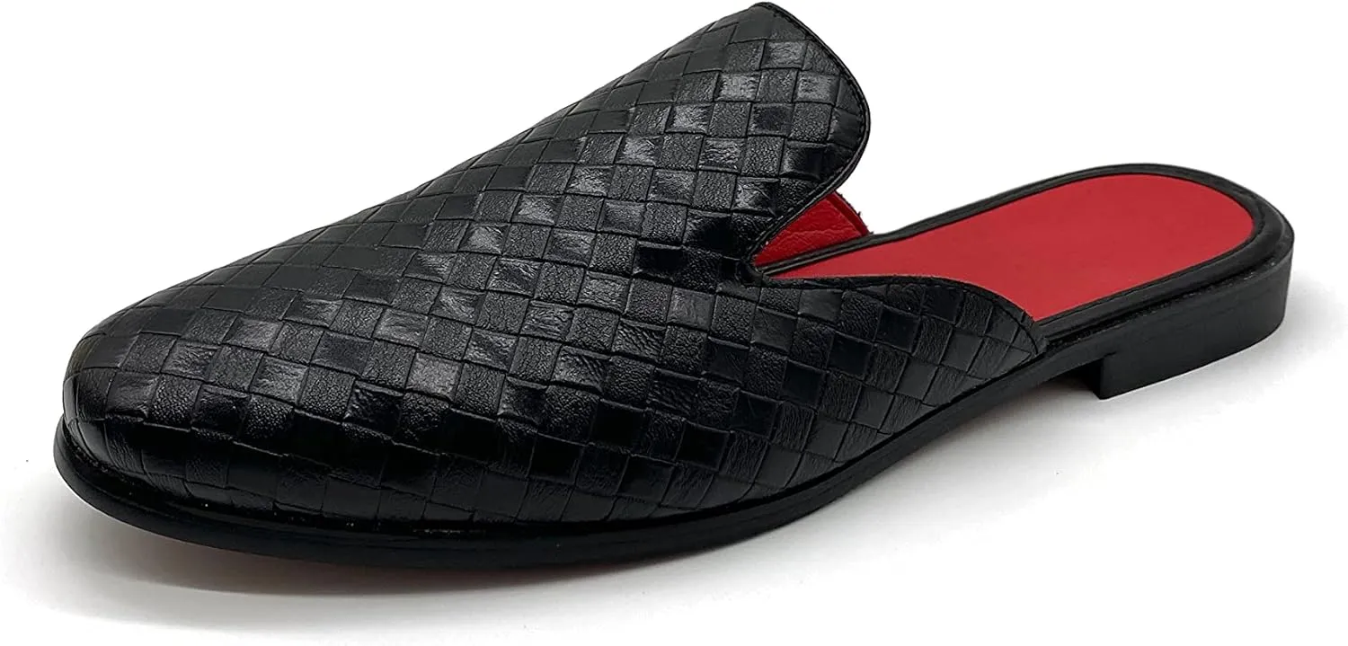 MHB Men's Mule Stylish Backless Slip-On Loafer Casual Dress Sandal Shoes Fashionable Slipper for Men Plus Size 7-13