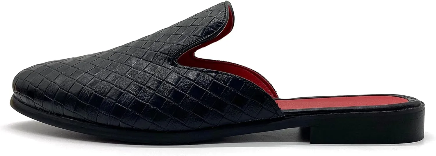MHB Men's Mule Stylish Backless Slip-On Loafer Casual Dress Sandal Shoes Fashionable Slipper for Men Plus Size 7-13