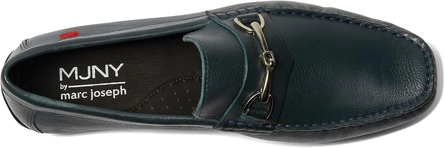 MJNY Mens Casual Comfortable Genuine Leather Lightweight Driving Moccasins Classic Fashion Buckle Loafer Slip On Breathable Driving Loafer