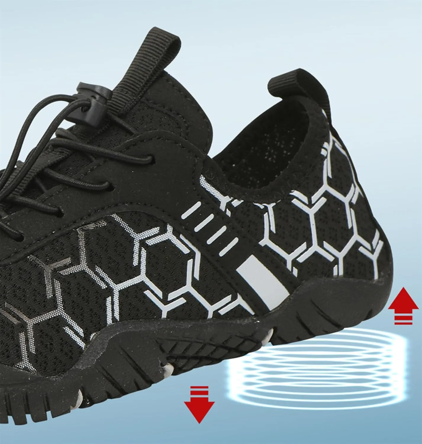 Mmoneyake Mens Womens Athletic Hiking Water Shoes Unisex Hike Barefoot Shoes Quick Drying Beach Aqua Shoes Travel Trekking Walking Climbing Sneakers Lightweight Outdoor Footwear
