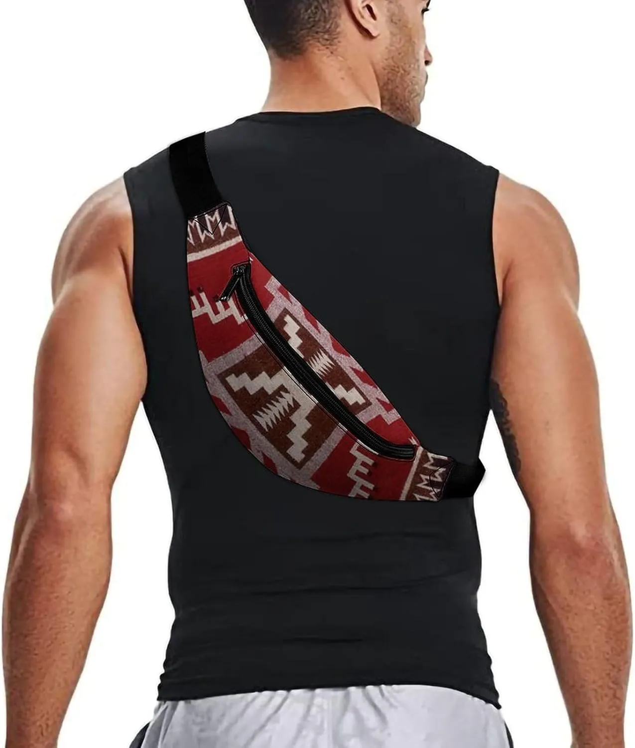 Native American Storm Crossbody Waist Bag with Large Capacity And Portability