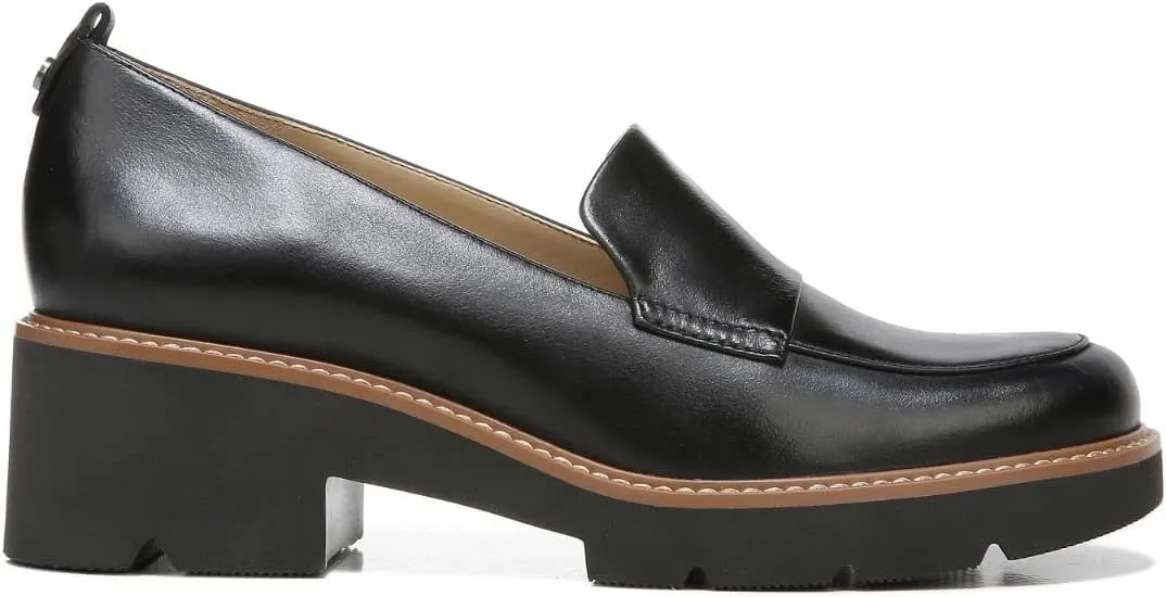 Naturalizer Women's Darry Slip-On Lightweight Lug Sole Heeled Loafer