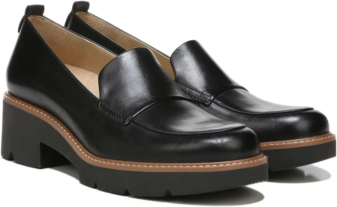 Naturalizer Women's Darry Slip-On Lightweight Lug Sole Heeled Loafer