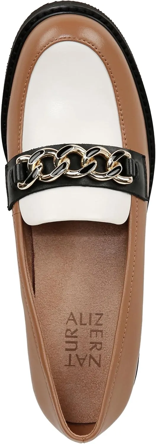 Naturalizer Women's Desi Chain Detail Lug Sole Heel Loafer