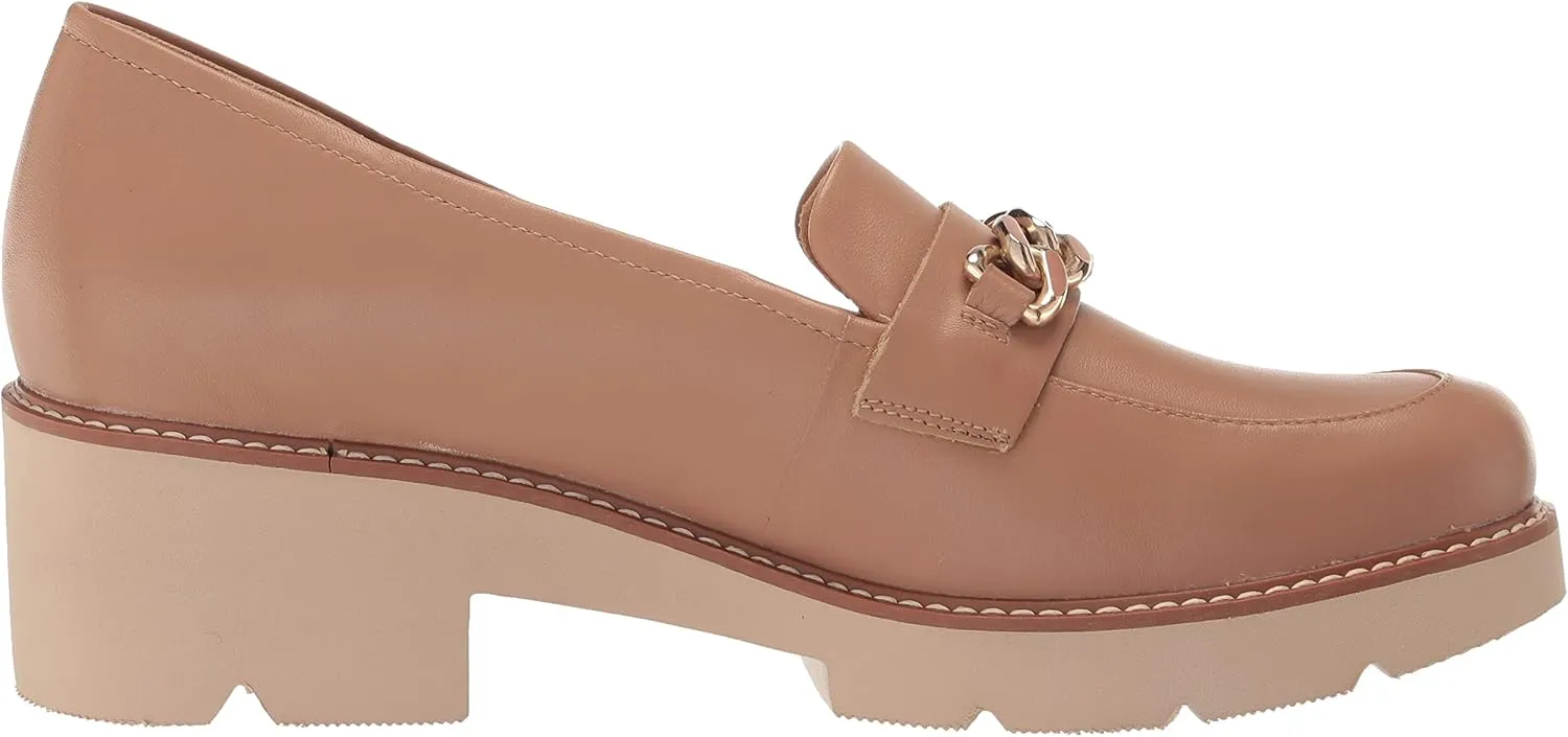 Naturalizer Women's Desi Chain Detail Lug Sole Heel Loafer