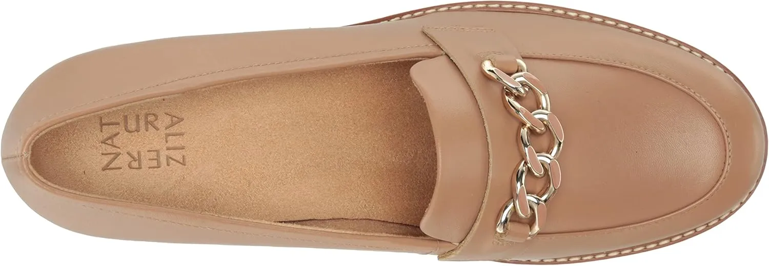 Naturalizer Women's Desi Chain Detail Lug Sole Heel Loafer