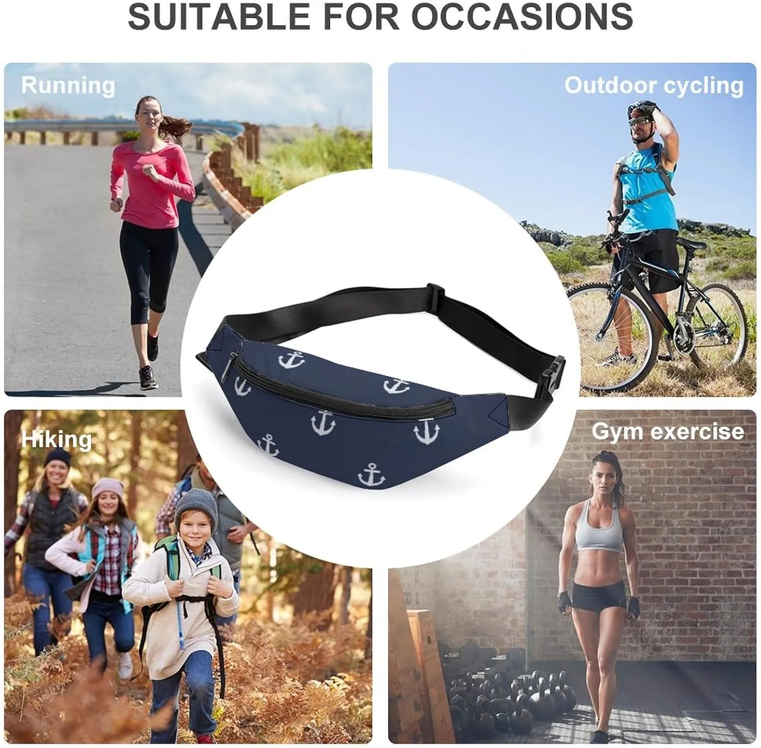 NAU TICAL Crossbody Waist Bag with Large Capacity And Portability