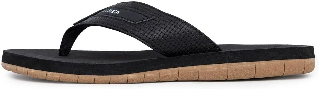 Nautica Men's Flip Flop, Beach Sandal, Boat Slide, Water Slippers