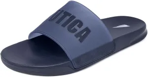Nautica Men's Slide Sandals – Comfortable Slip-On Pool & Beach Shoes with Cushioned Footbed for Casual Wear