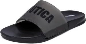 Nautica Men's Slide Sandals – Comfortable Slip-On Pool & Beach Shoes with Cushioned Footbed for Casual Wear
