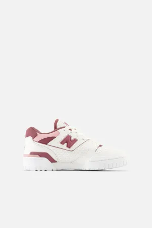 New Balance | 550 Shoes | Sea Salt/Washed Burgundy