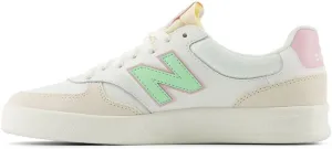 New Balance Men's 300 V3 Court Sneaker, Linen/Sea Salt/Mid Century Pink, 12 Wide