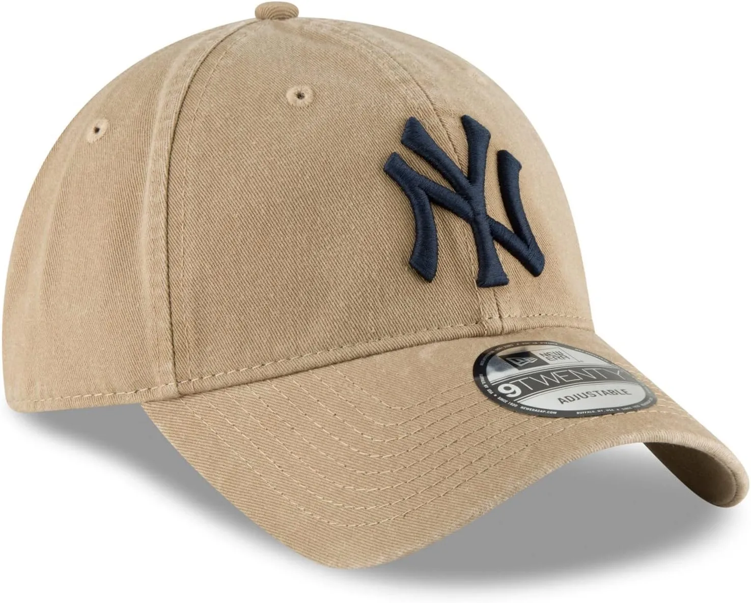 New Era MLB Khaki Core Classic 9TWENTY Adjustable Hat Cap One Size Fits All