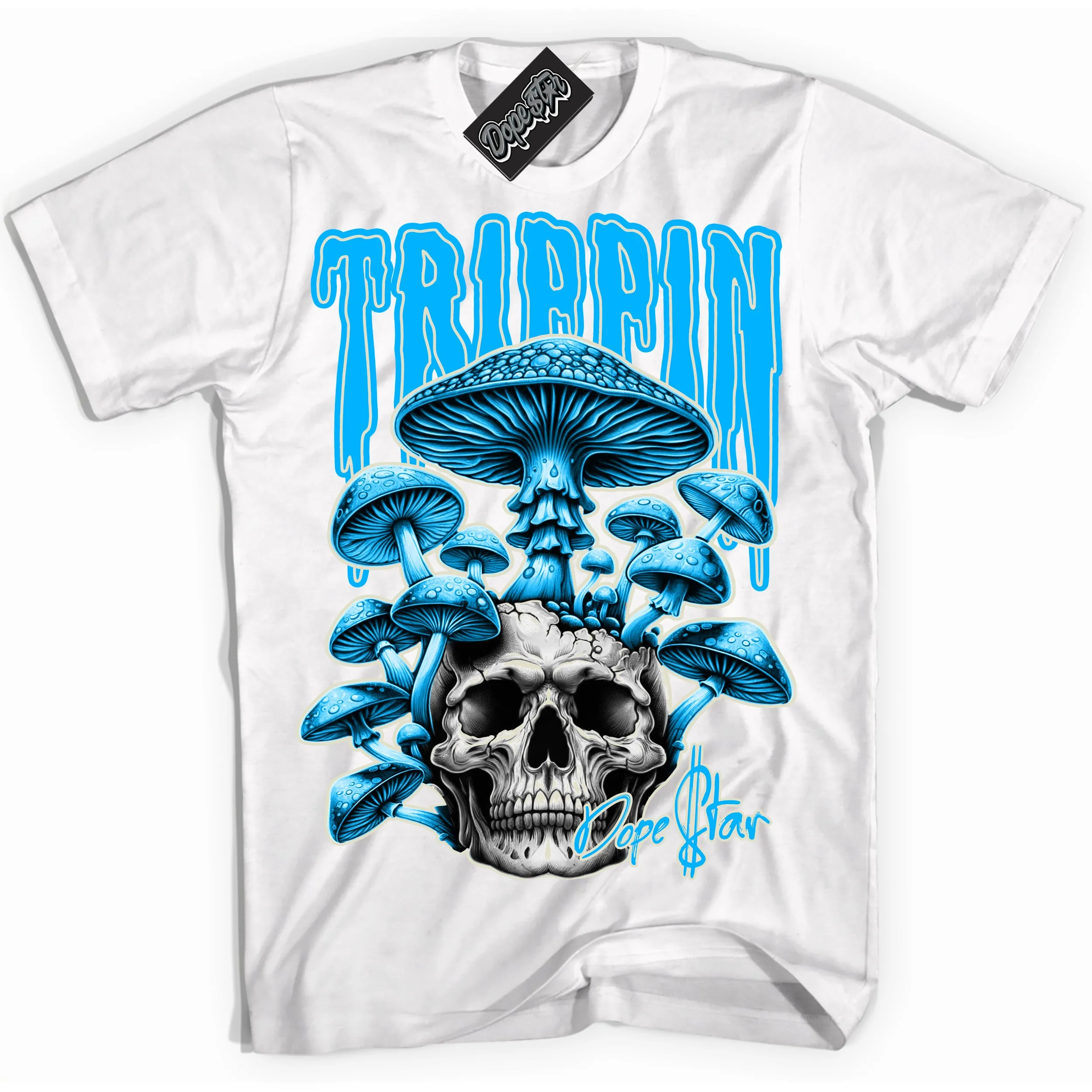 Next Nature Light Khaki Star Blue Dunk Sneaker Shirt Trippin Graphic