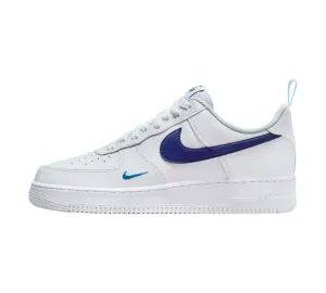 NIKE AIR FORCE 1 LOW WHITE LIGHT PHOTO BLUE DEEP ROYAL BLUE