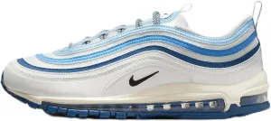 Nike Air Max 97 Men's Shoes (FN6957-100, Summit White/Court Blue/Light Photo Blue/Black) Size 12