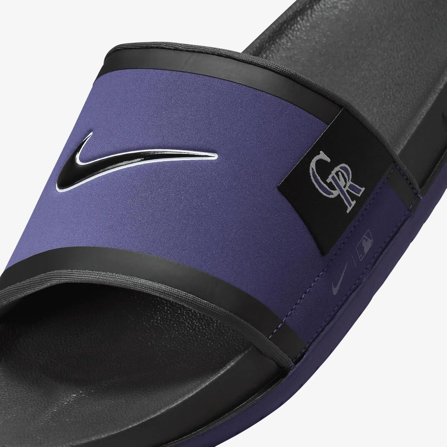 Nike Offcourt (Colorado Rockies) Offcourt Slides (FN4463-500, Court Purple/Dark Smoke Grey/Black)