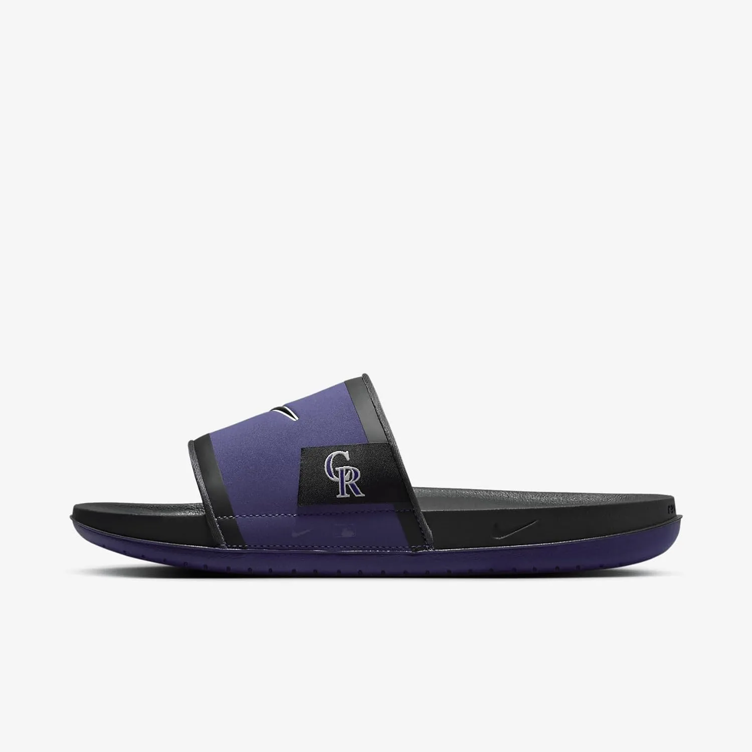 Nike Offcourt (Colorado Rockies) Offcourt Slides (FN4463-500, Court Purple/Dark Smoke Grey/Black)