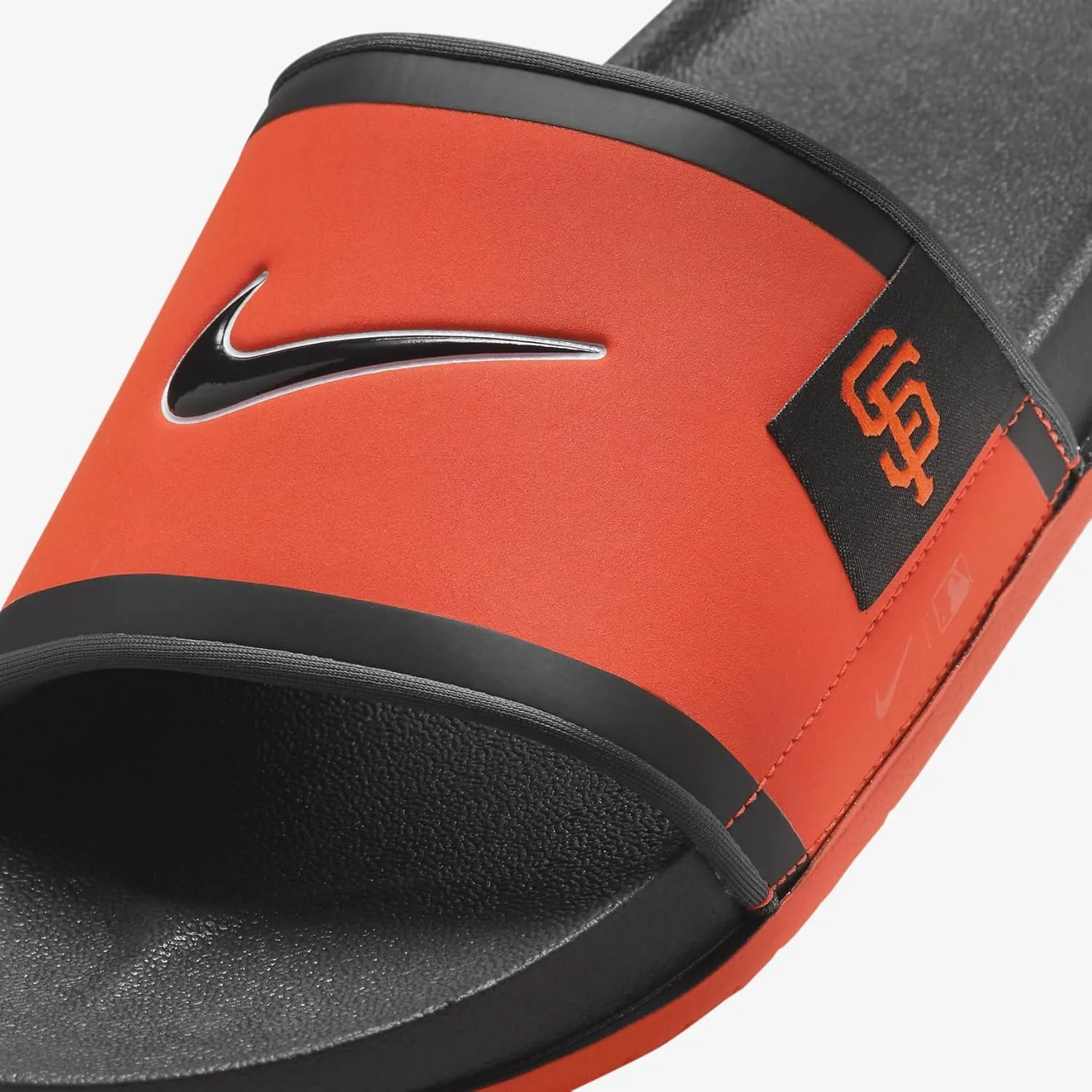 Nike Offcourt (San Francisco Giants) Offcourt Slides (FN4467-800, Team Orange/Dark Smoke Grey/Black)