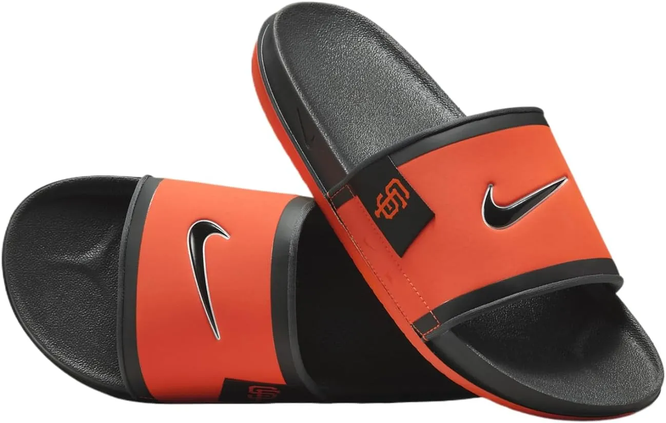 Nike Offcourt (San Francisco Giants) Offcourt Slides (FN4467-800, Team Orange/Dark Smoke Grey/Black)