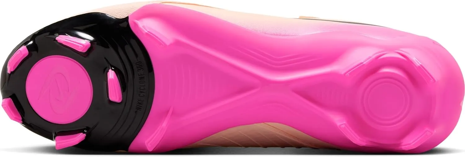 Nike Phantom GX 2 Academy MG Low-Top Soccer Cleats (FD6723-800, Crimson Tint/Pink Blast/Black)