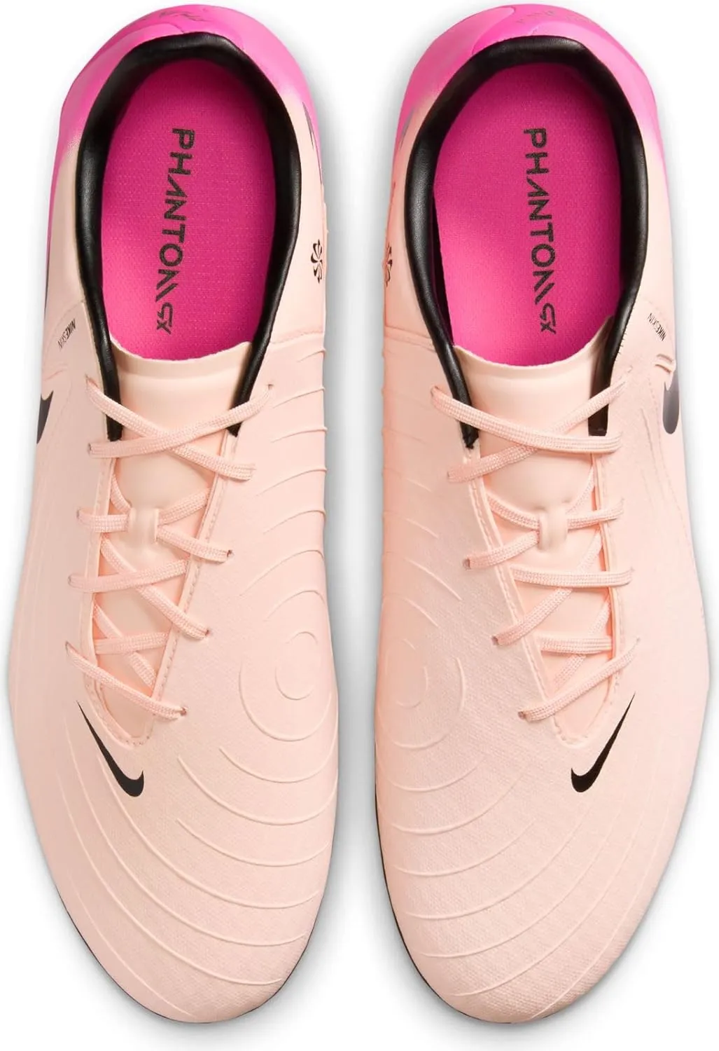 Nike Phantom GX 2 Academy MG Low-Top Soccer Cleats (FD6723-800, Crimson Tint/Pink Blast/Black)