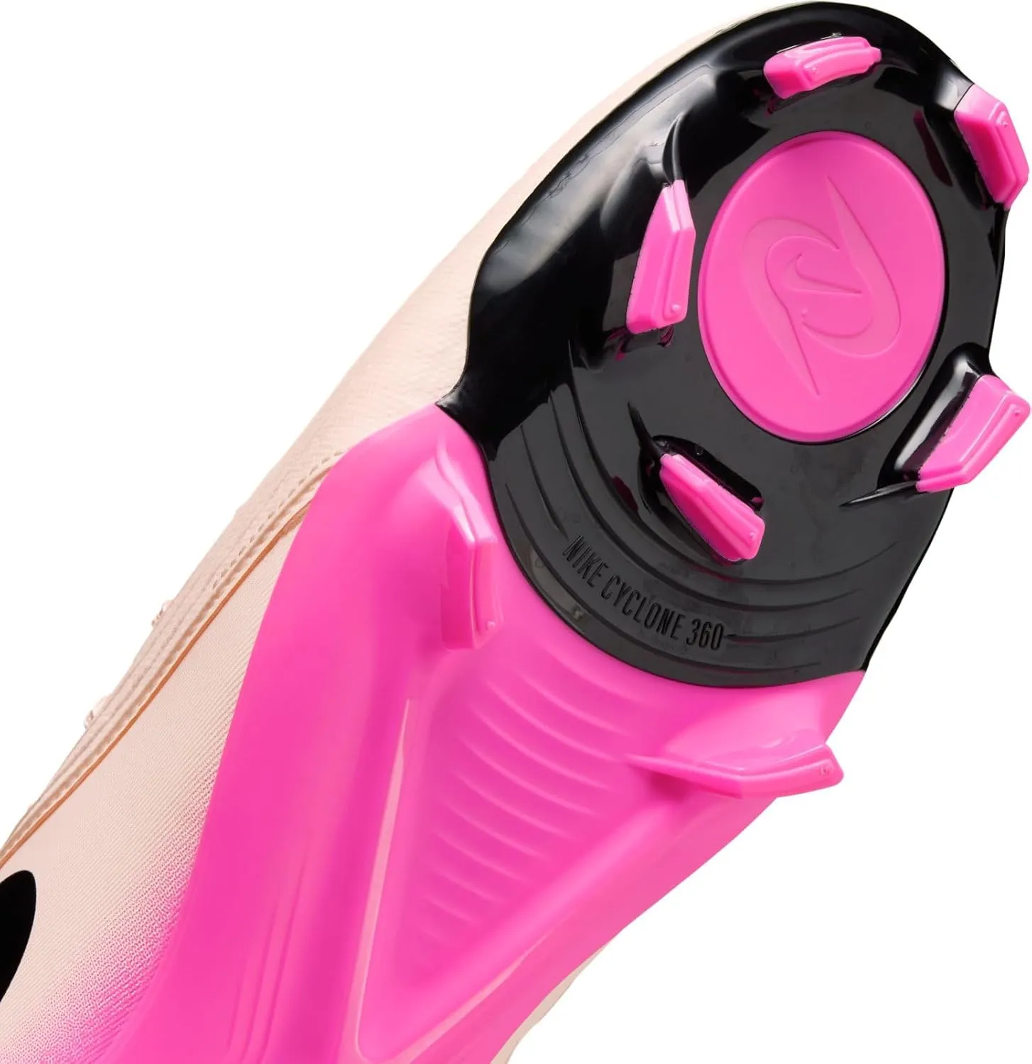 Nike Phantom GX 2 Academy MG Low-Top Soccer Cleats (FD6723-800, Crimson Tint/Pink Blast/Black)