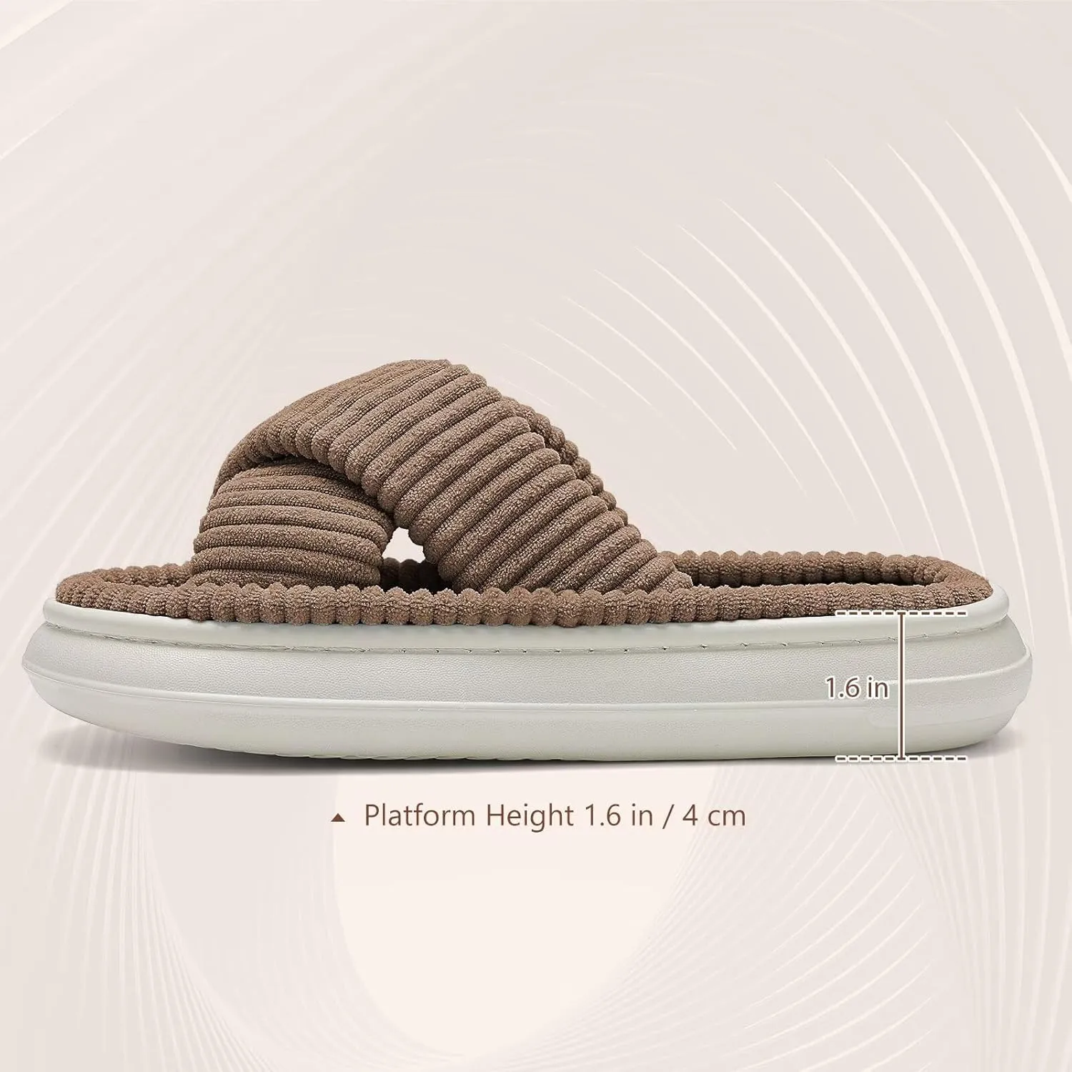 NineCiFun Platform Slippers for Women Indoor and Outdoor Women's Summer Slippers Open Toe Slide House Bedroom Shoes
