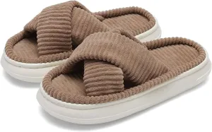 NineCiFun Platform Slippers for Women Indoor and Outdoor Women's Summer Slippers Open Toe Slide House Bedroom Shoes