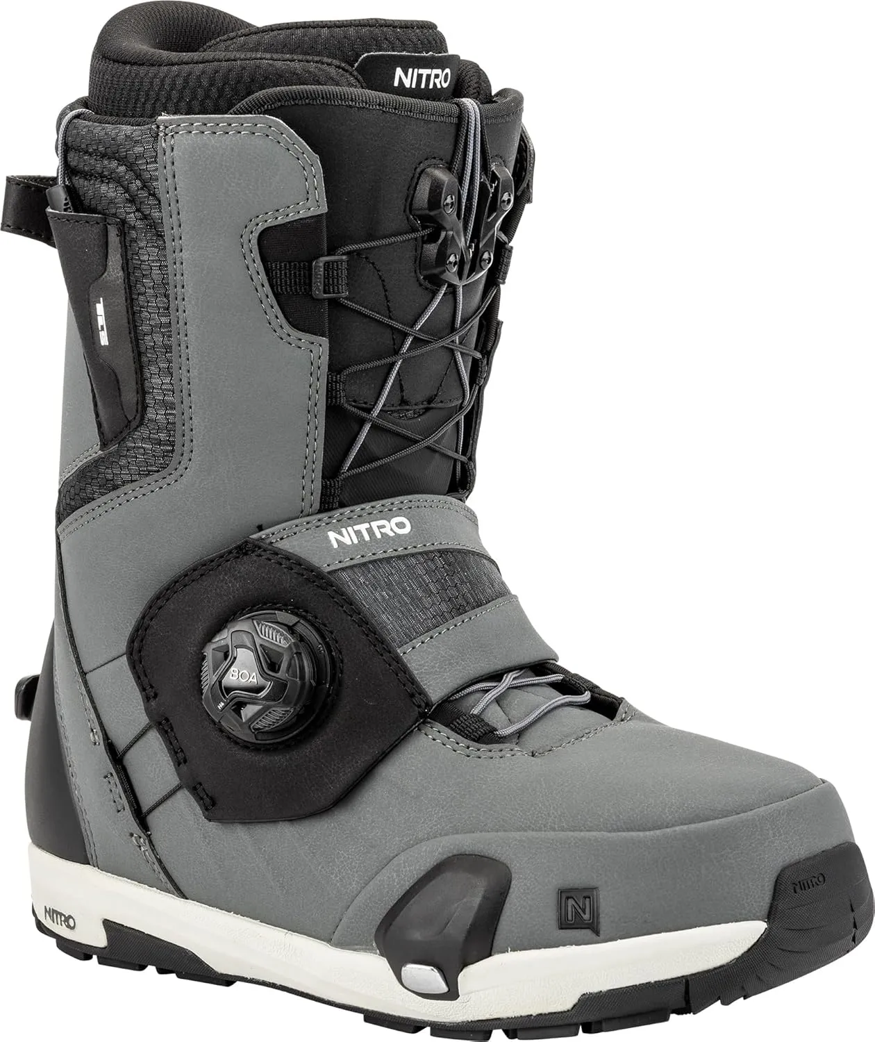 Nitro Men's Snowboards Profile Step On TLS All Mountain Freeride Freestyle Premium Quick Lacing System Step On Boot Snowboard Boot